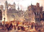unknow artist Entrance of king Henri II of France in Metz, France oil painting reproduction
